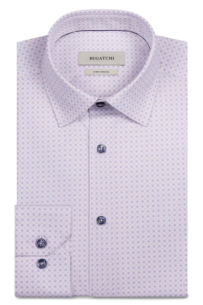 James OoohCotton® Geometric Print Button-Up Shirt, Alternate, color, PINK