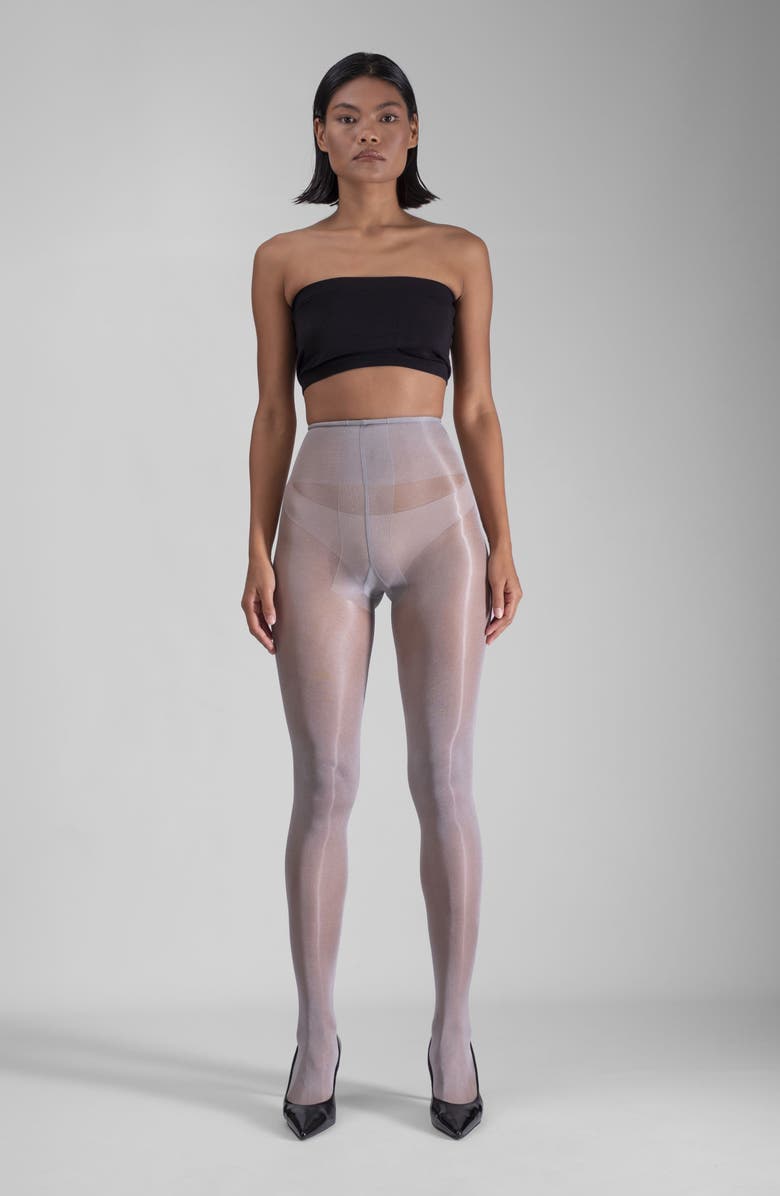 LECHERY<sup>®</sup> Lustrous Silky Shiny 20-Denier Sheer Tights, Alternate, color, Grey