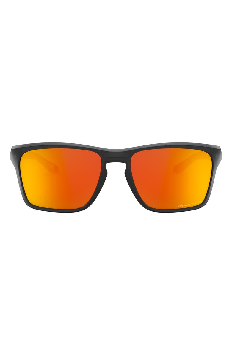 Oakley Sylas 60mm Prizm<sup>™</sup> Polarized Rectangular Sunglasses, Main, color,