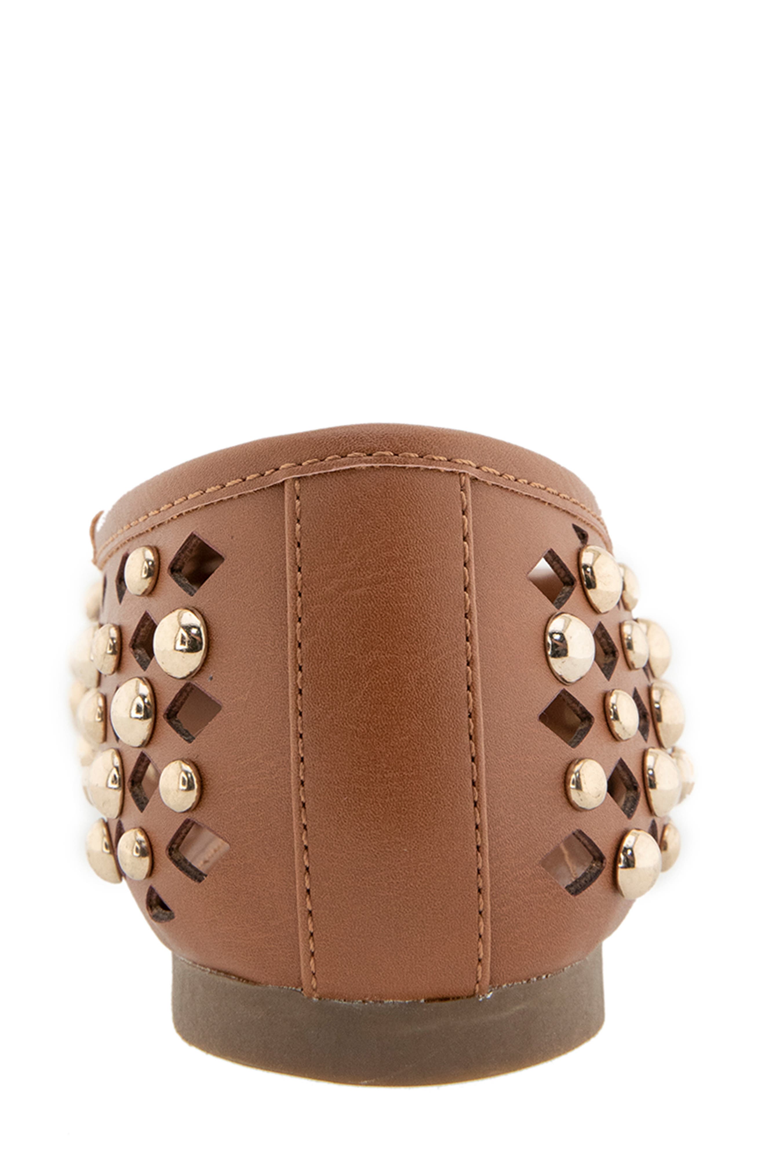 Delta Studded Flat, Alternate, color, WHISKEY