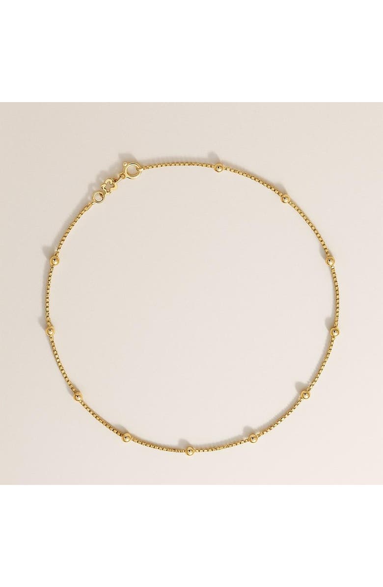 Ivy & Pearl Co. Dainty Dot Necklace, Main, color, Gold