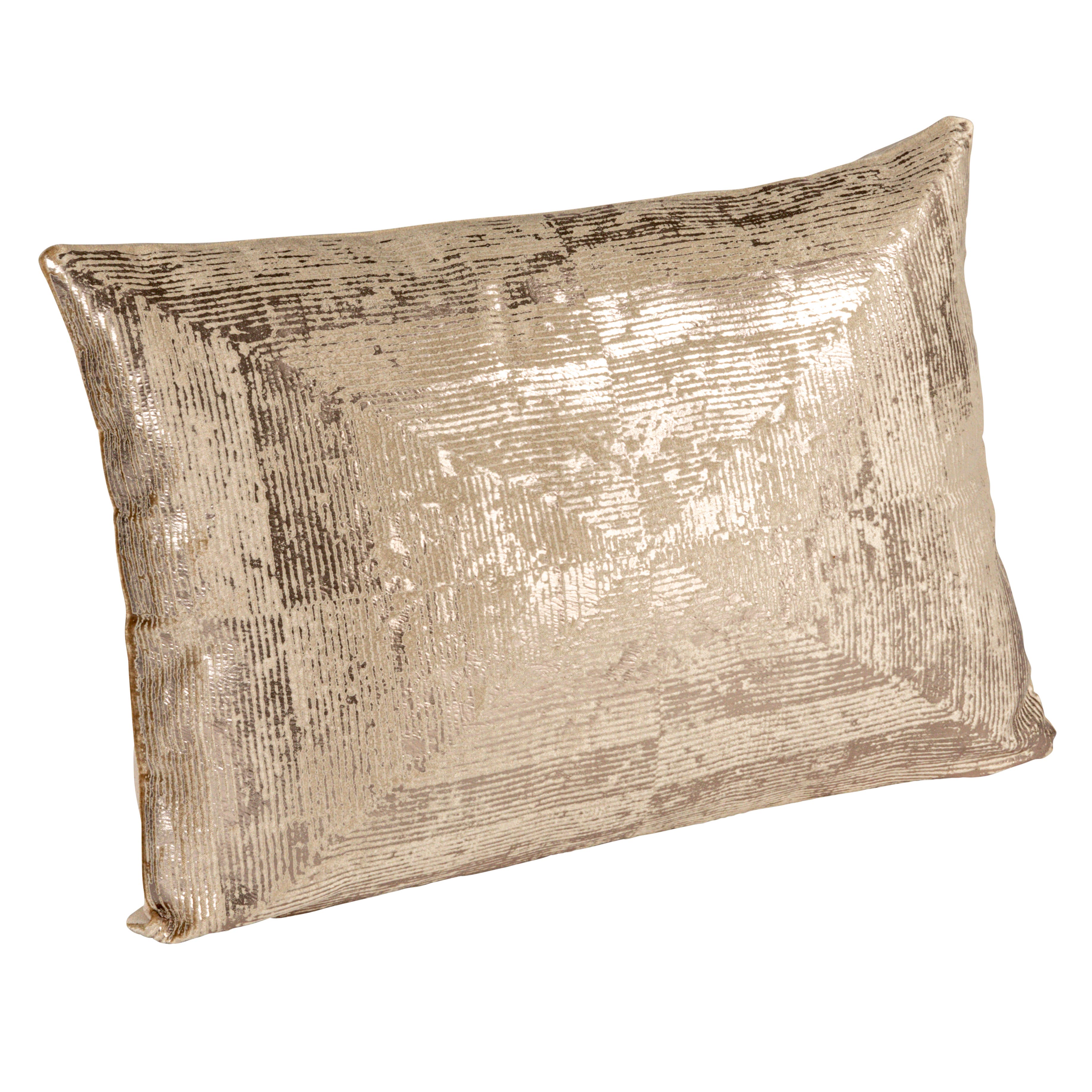 Storied Home Aureate Sands Velvet Lumbar Pillow, Gold and Sand - Tan