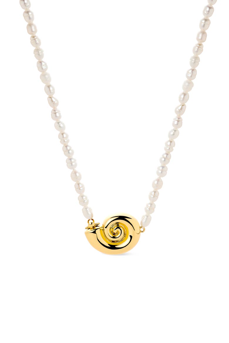 Shell Necklace - Adora, Main, color, Gold