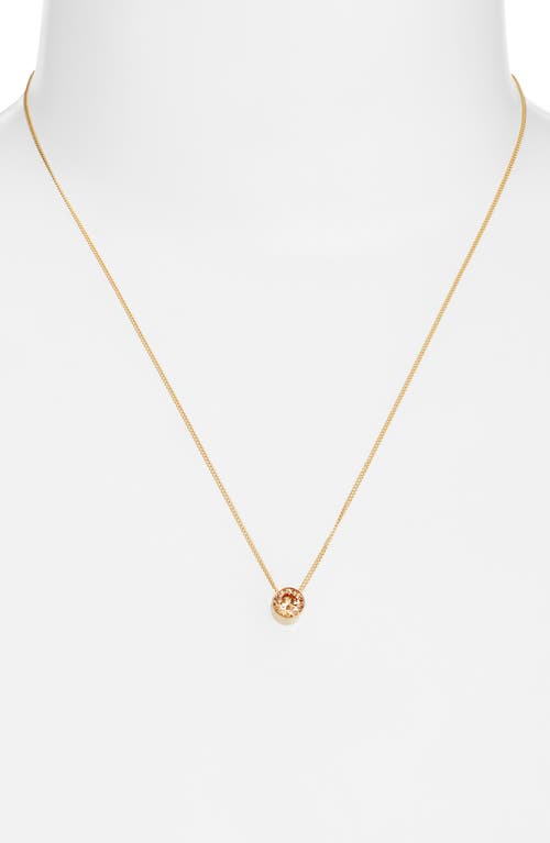 Set & Stones Birthstone Pendant Necklace In Gold