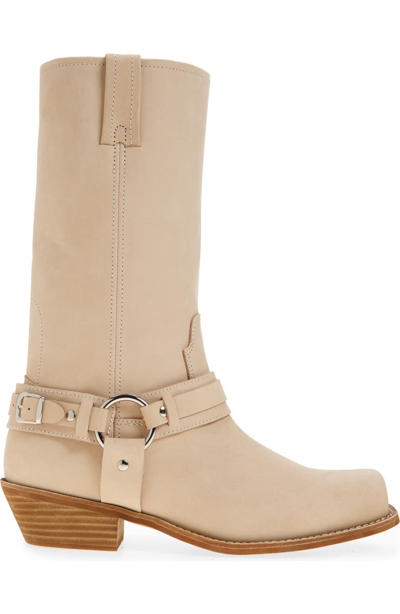 Jeffrey Campbell Waylon Western Boot, Alternate, color, Ivory Nubuck