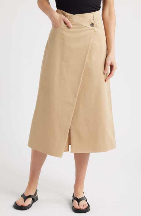 COS Asymmetric Organic Cotton Midi Skirt