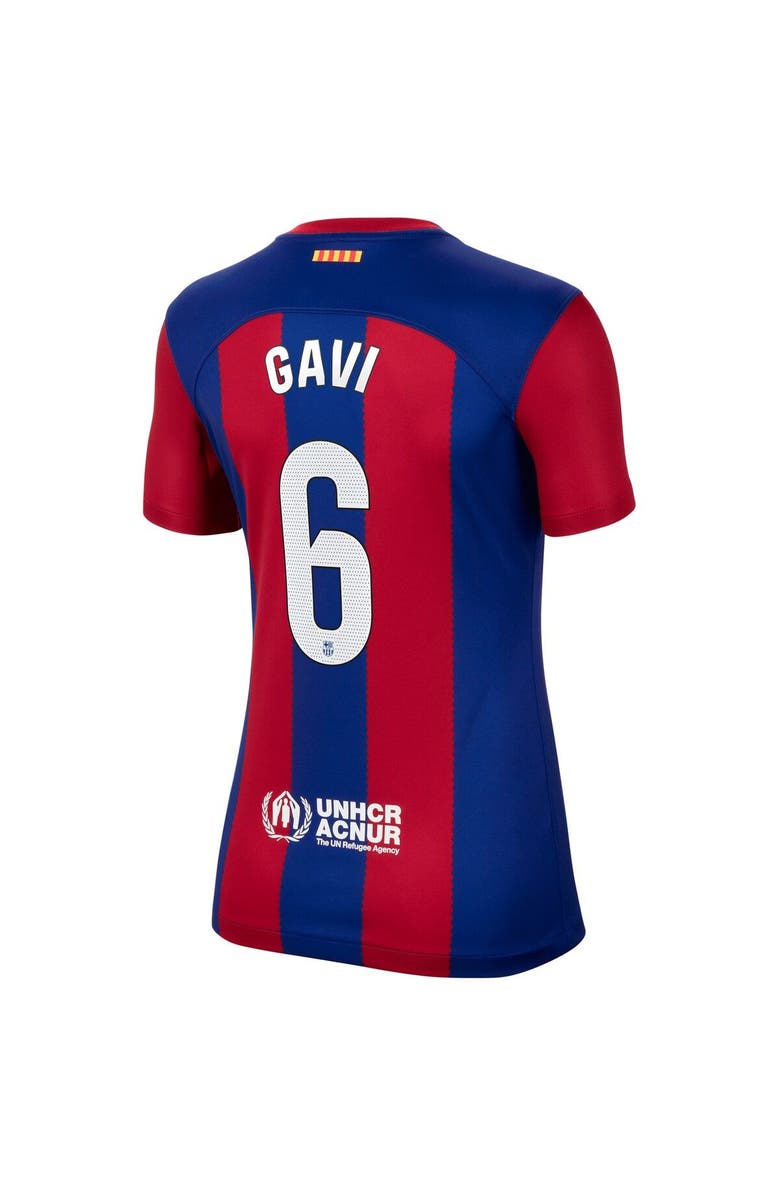 Nike Women's Nike Gavi Royal Barcelona 2023/24 Home Stadium Replica Player Jersey, Alternate, color, 