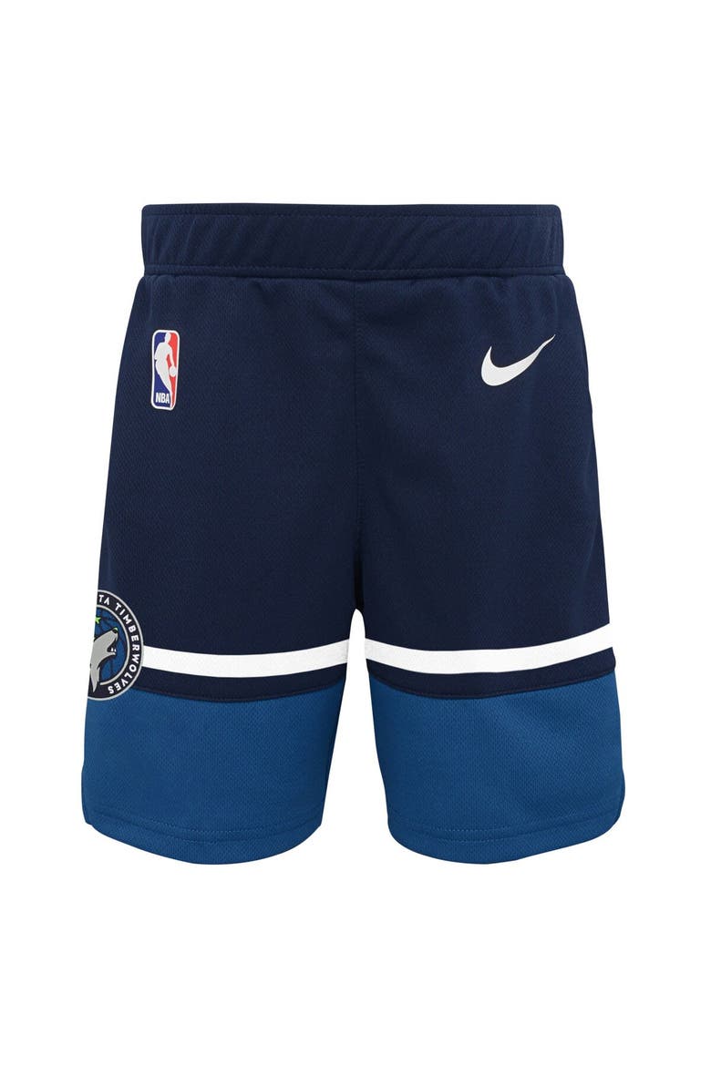 Preschool Nike Navy Minnesota Timberwolves Icon Replica Shorts, Alternate, color, Navy