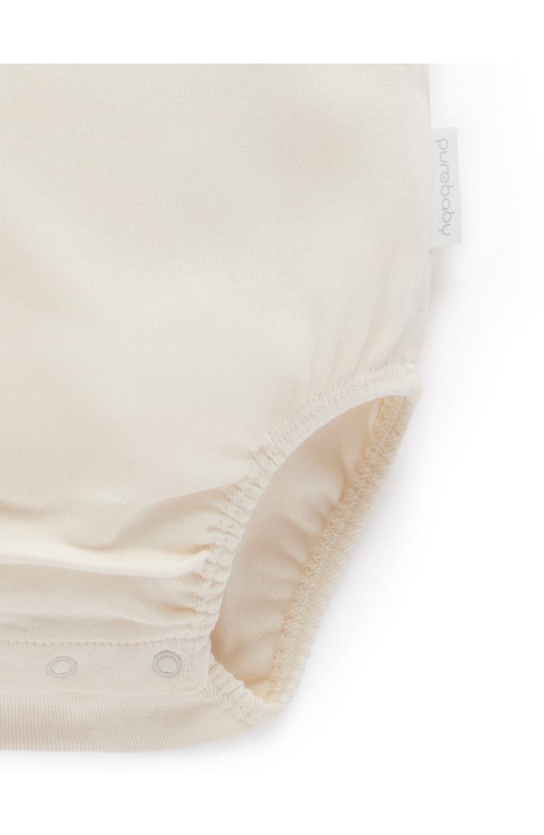 Purebaby 2 Pack Short Sleeve Ribbed Bodysuit Pinata, Alternate, color, Pinata Print