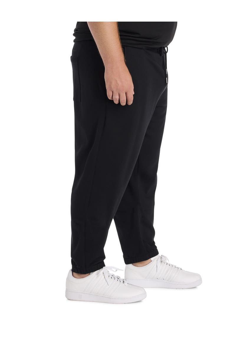 Big & Tall Sayer Embroidered Sweatpants, Alternate, color, BLACK