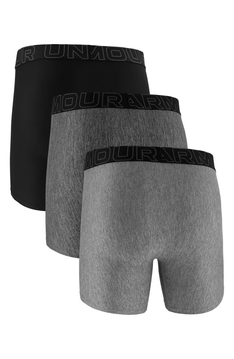 Under Armour 3-Pack Performance Tech Boxer Briefs, Alternate, color, Castlerock