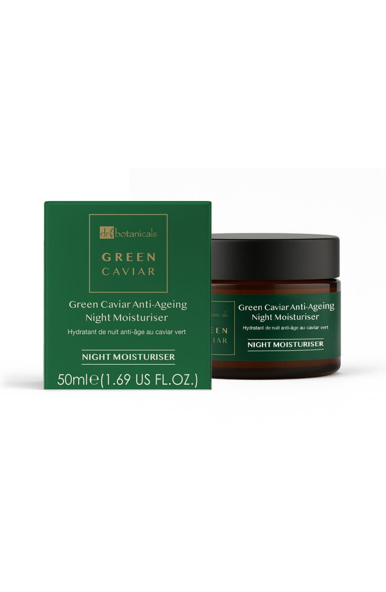 DR BOTANICALS Green Caviar & Argan Oil Anti-Oxidant Anti-Ageing Night Cream 50ml, Alternate, color, White
