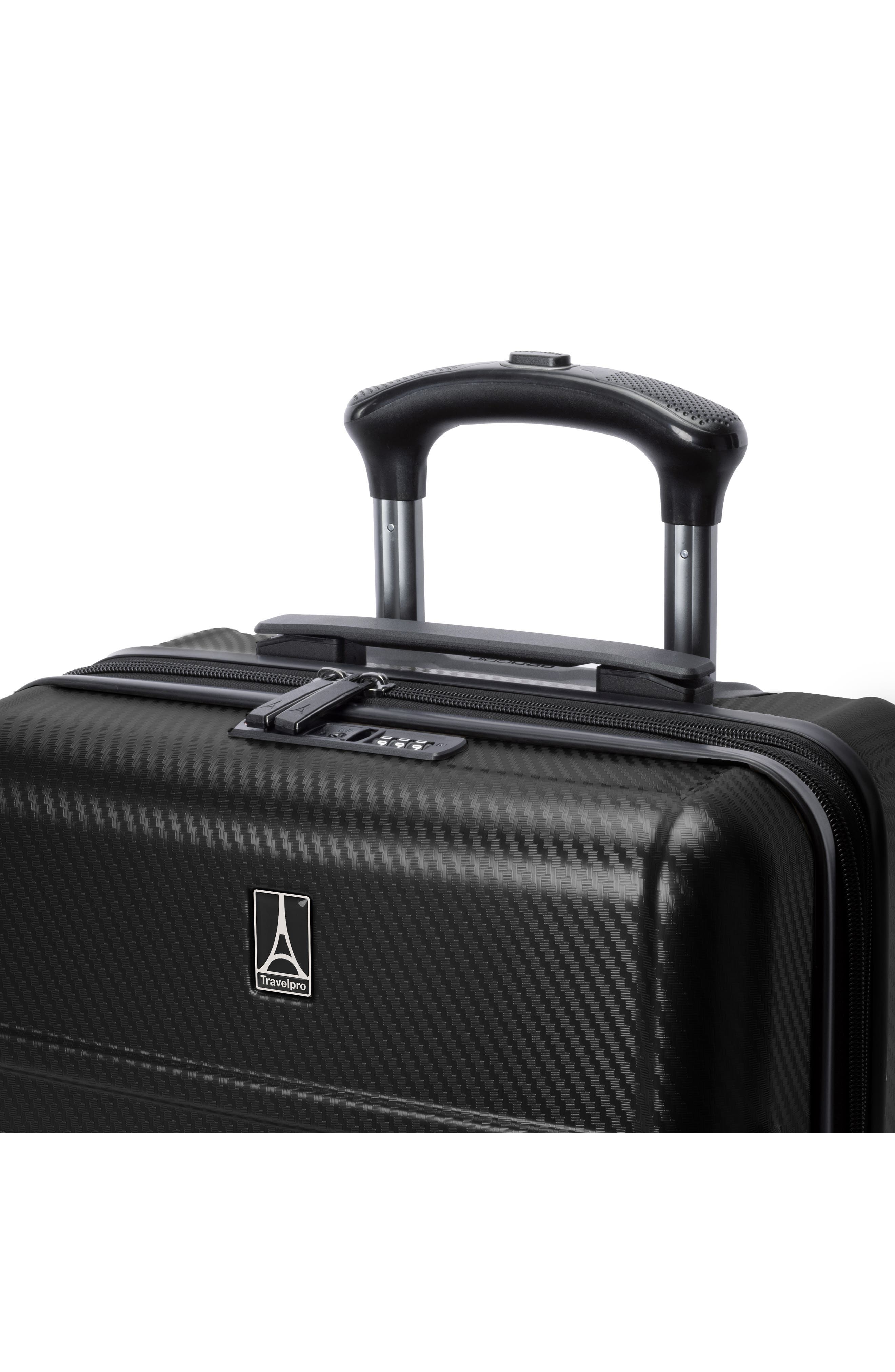 TRAVELPRO Rollmaster<sup>™</sup> Lite 2 20-Inch Expandable Carry-On Hardside Spinner Luggage, Alternate, color, Black Carbon Fiber