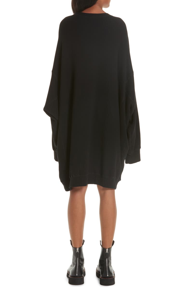 R13 Grunge Sweatshirt Dress, Alternate, color,