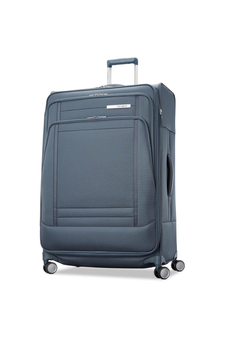 UpLIFT Softside Expandable 29" Large Checked Spinner Luggage, Main, color, Blue