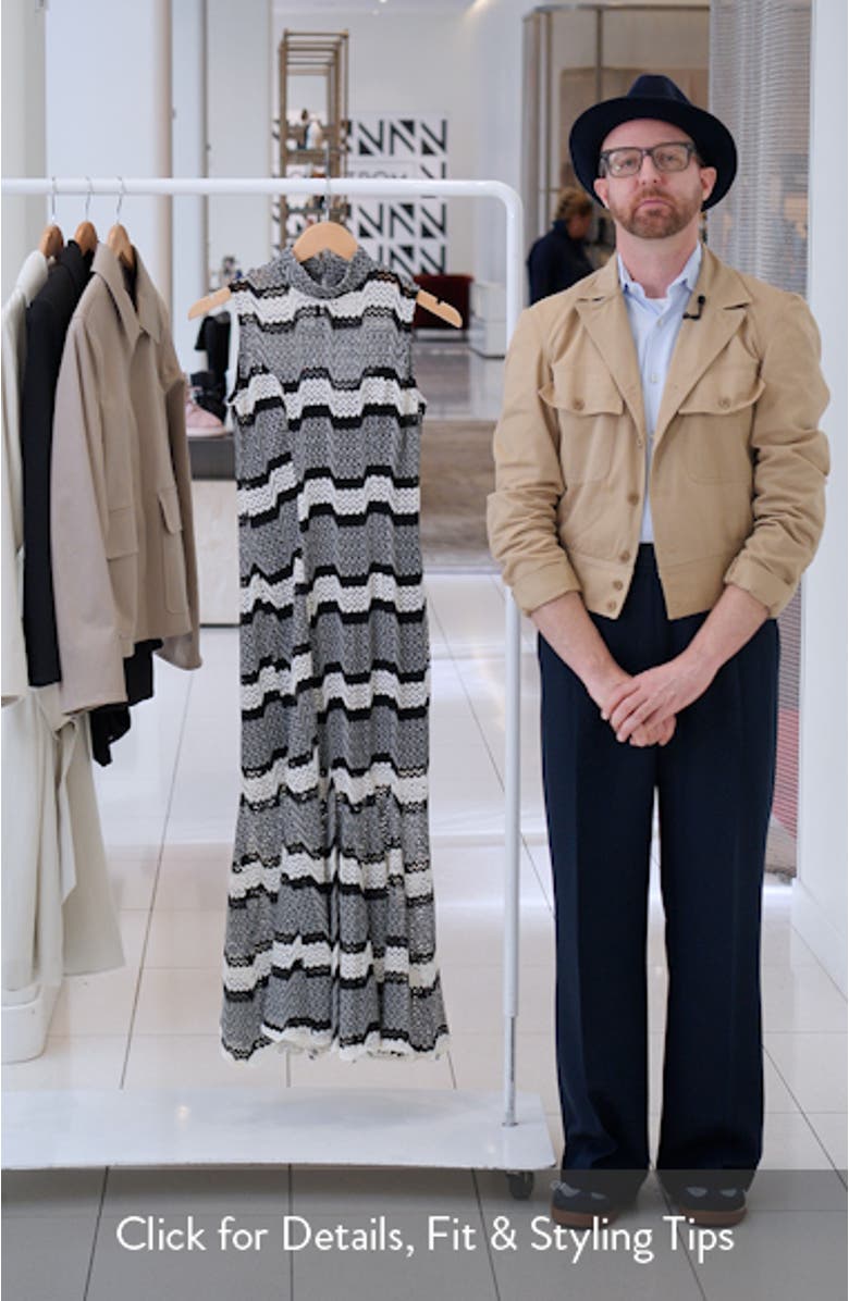 Genesis Open Stitch Midi Dress, sales video thumbnail