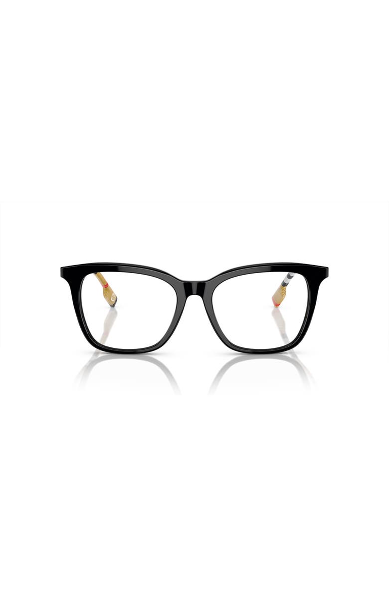 Burberry 52mm Square optical glasses, Alternate, color, Black