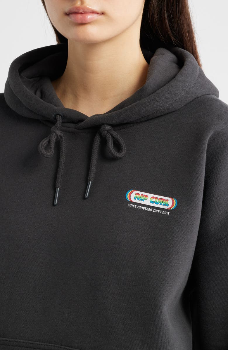 Rip Curl Surf Revival Heritage Hoodie, Alternate, color, Washed Black