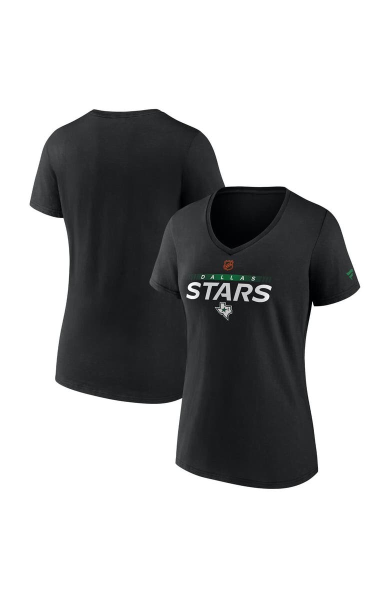 FANATICS Women's Fanatics  Black Dallas Stars Special Edition V-Neck T-Shirt, Main, color, 
