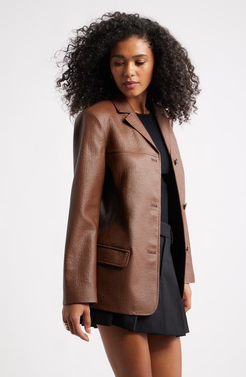 Open Edit Pebble Faux Leather Jacket