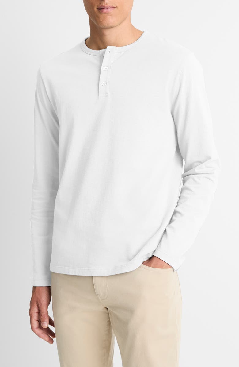 Vince Long Sleeve Cotton Henley, Main, color,