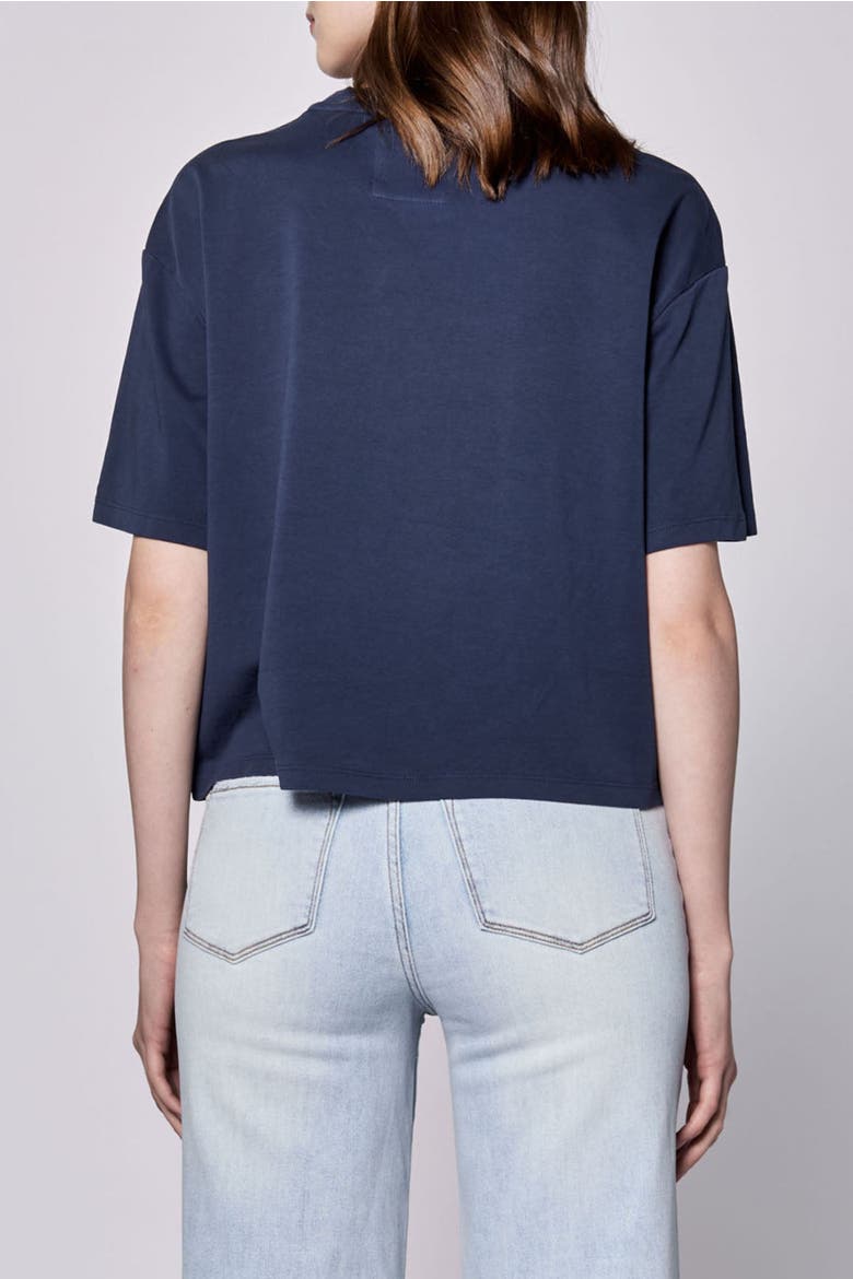 Maddox Boxy Sleeve Crew Neck T-Shirt, Alternate, color, Black Iris