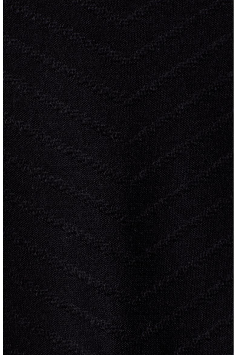 Faux Fur Trim Knit Jacket, Alternate, color, BLACK