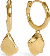 Monica Vinader Fragments Asymmetric Drop Hoop Earrings