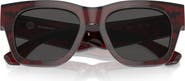 Burberry Elevated Check 52mm Square Sunglasses