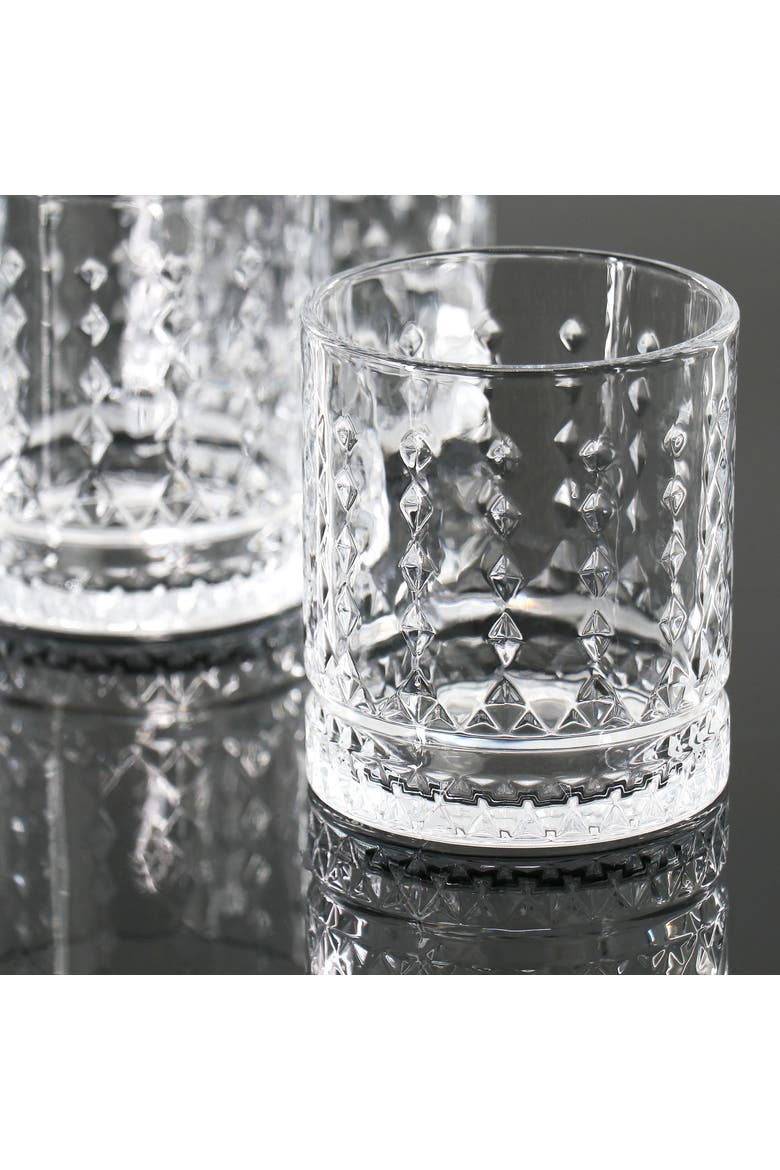 4 Piece 13 Ounce Double Old-Fashioned Glass Set, Alternate, color, Clear