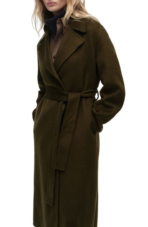 MANGO MANGO WOOL BLEND OVERSIZE LONGLINE COAT