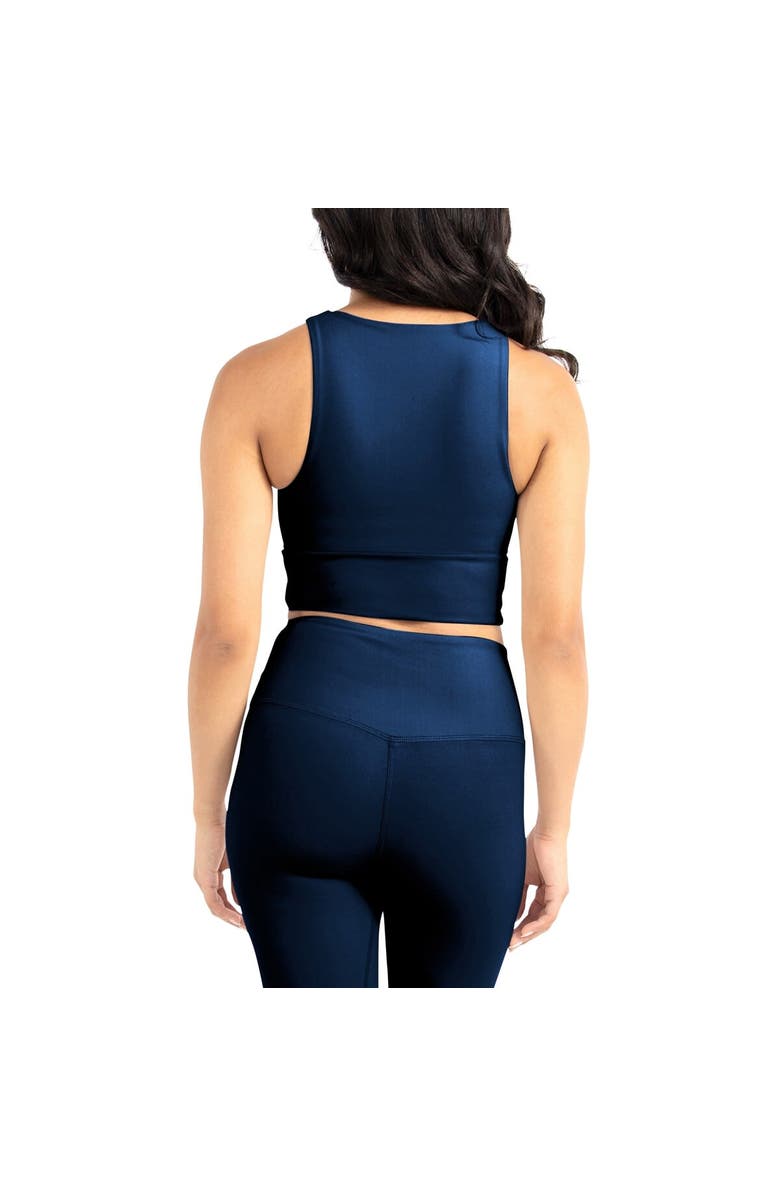 Certo Women's Kadi Brand Navy Auburn Tigers Buttery Soft Midi Bra & Leggings Set, Alternate, color, Navy