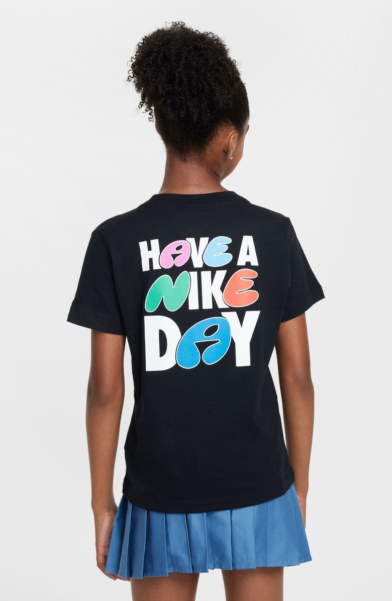 Nike Kids' Sportswear Cotton Graphic T-Shirt, Alternate, color,