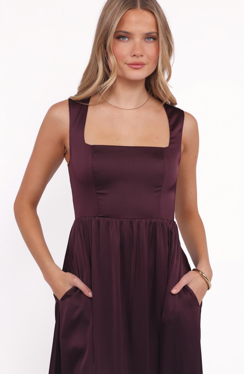 Petal & Pup Elania Sleeveless Maxi Dress, Alternate, color, Plum