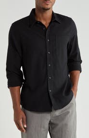 14th & Union Cotton Flannel Button-Up Shirt