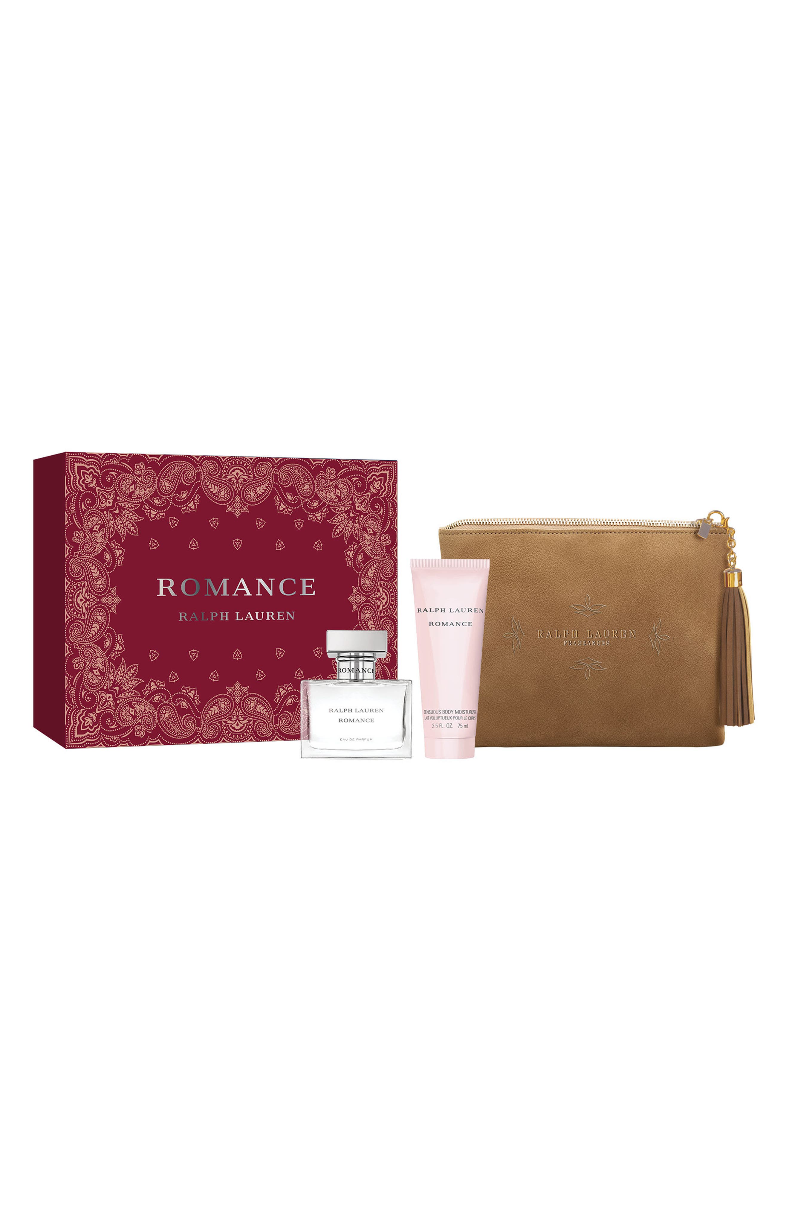 Romance Eau De Parfum 3-Piece Set with Body Lotion and Cosmetic