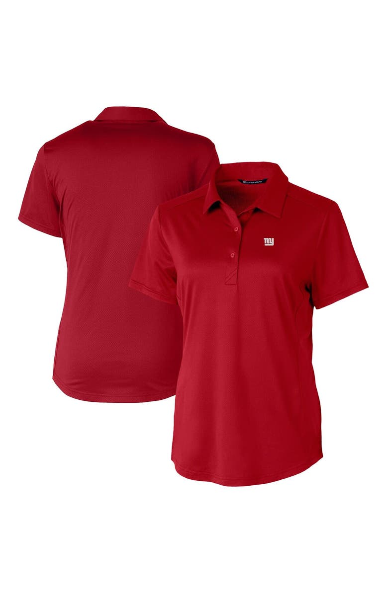 Cutter & Buck Women's Cutter & Buck Red New York Giants Prospect Textured Stretch Polo, Main, color, 