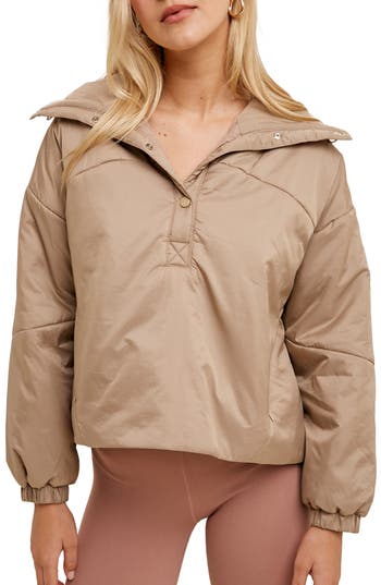 WISHLIST WISHLIST HOODED NYLON ANORAK JACKET 