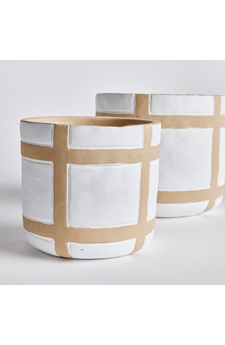 Napa Home & Garden Phoenix Flowerpot Planters, Set of 2, Alternate, color, White