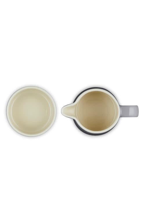 Le Creuset Stoneware Cream & Sugar Set In Oyster
