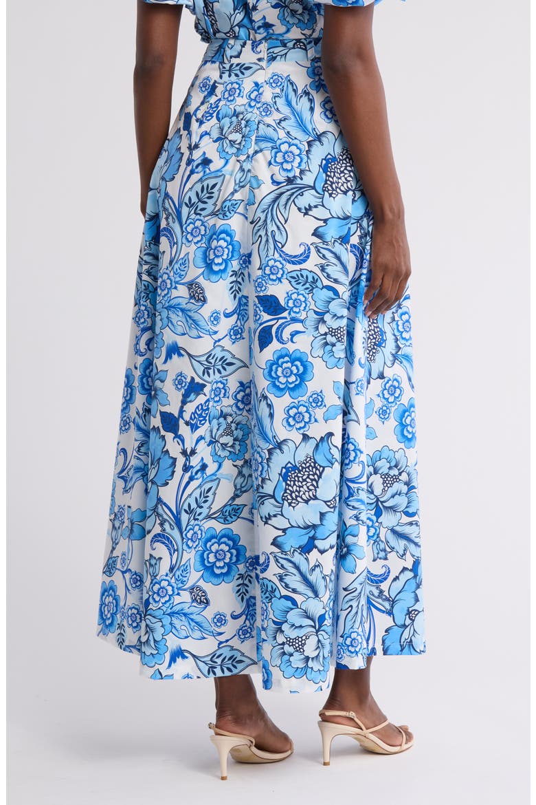 Abigail Floral Print Maxi Skirt, Alternate, color, PICASSO