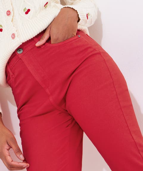 Stretch Denim Capri Pant (plus)