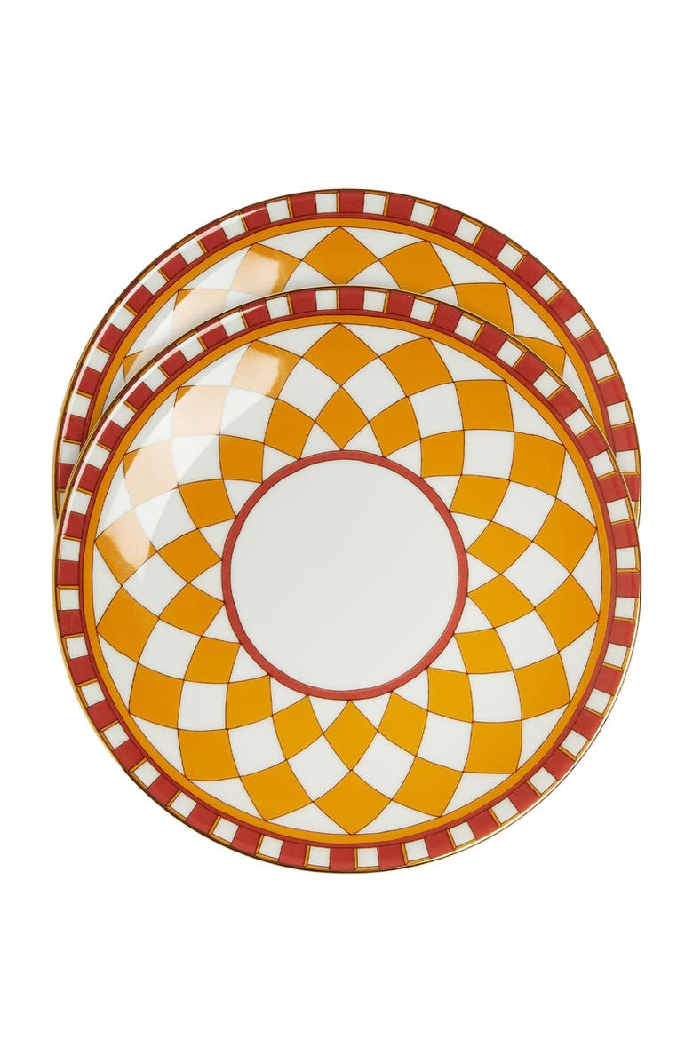 La DoubleJ Side Plates Set Of 2, Main, color, Apollo Yellow