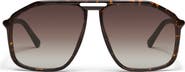 QUAY Studio Sesh 60mm Gradient Aviator Sunglasses