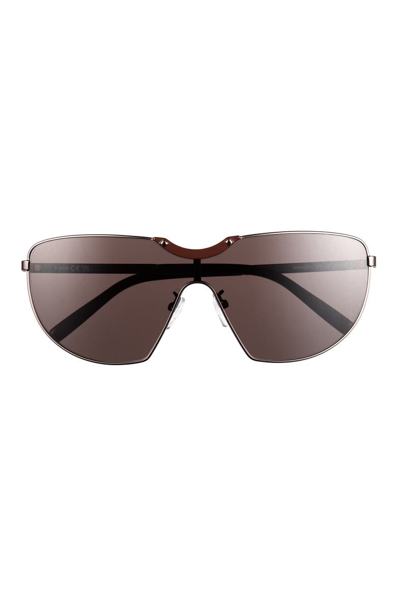 00mm Shield Sunglasses, Main, color, MATTE DARK BRONZE / BROWN