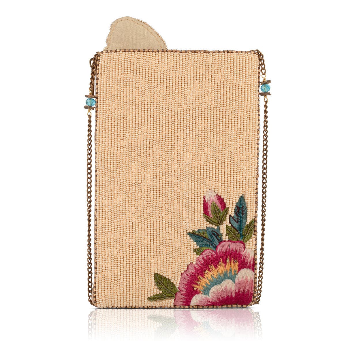 Butterfly Garden Crossbody Phone Bag, Alternate, color, Ivory