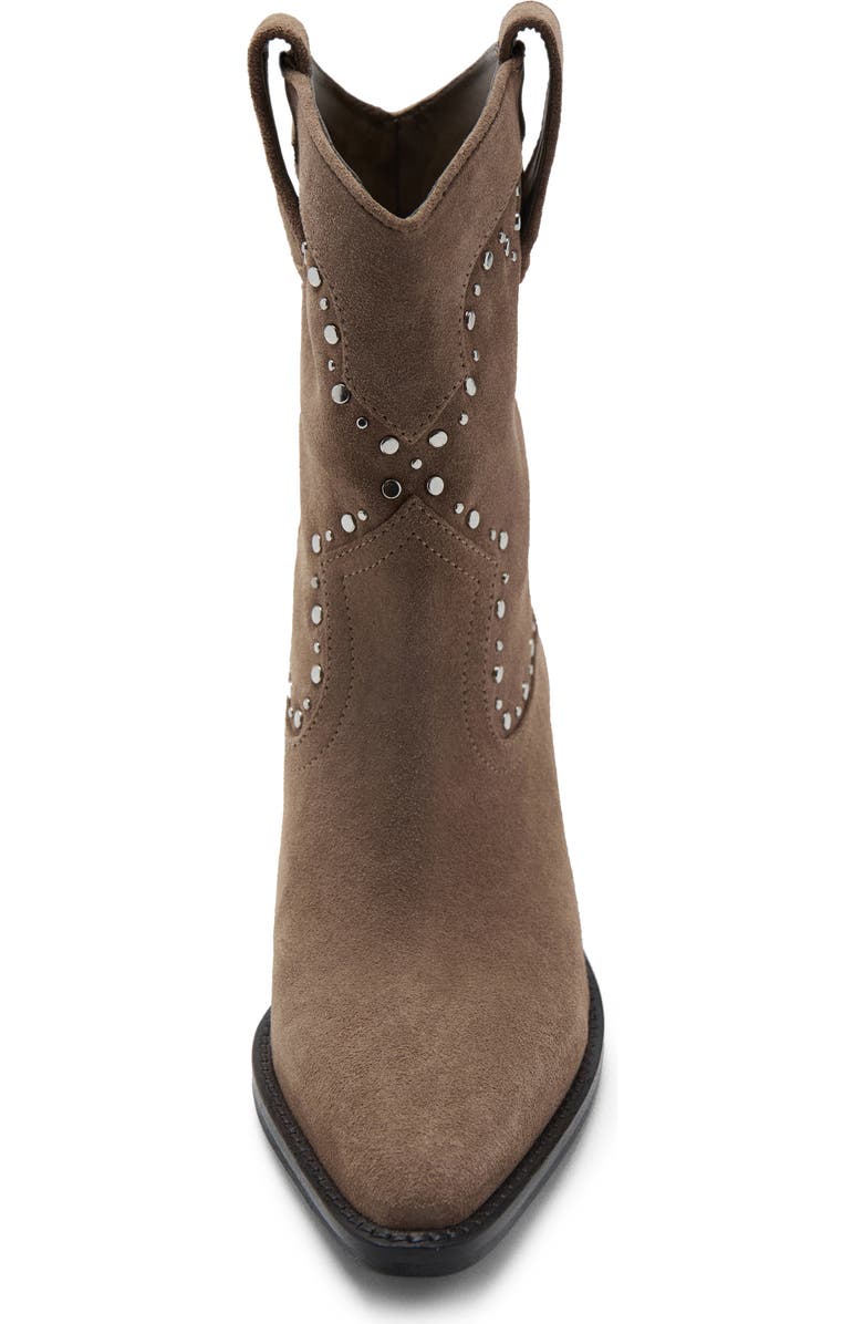 MANGO Pointed Toe Western Boot, Alternate, color, Sand