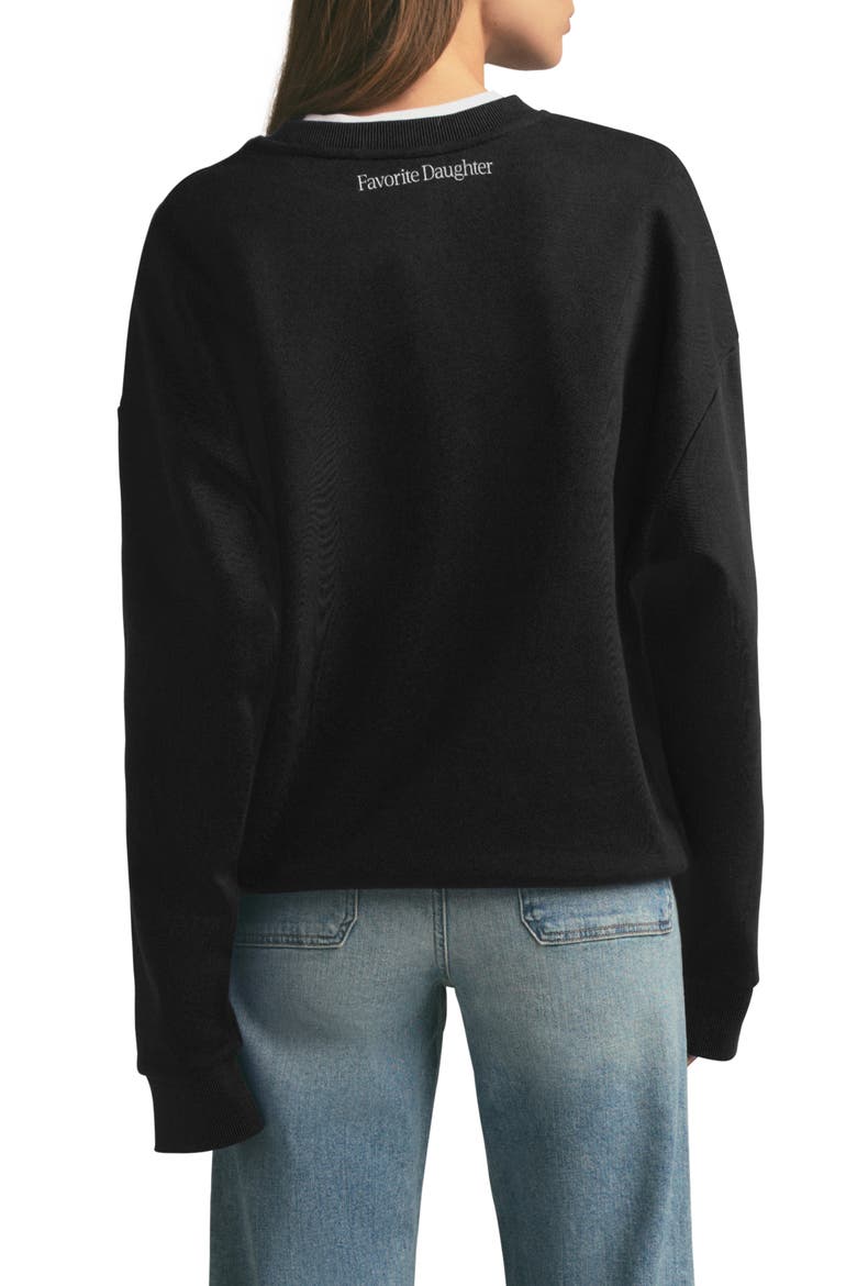 Go Sports Sweatshirt, Alternate, color, BLACK/ WHITE