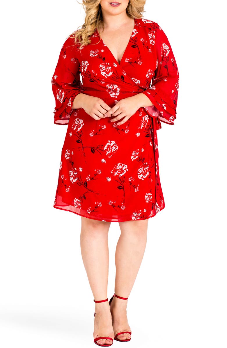 Standards & Practices Lulu Wrap Dress, Main, color,