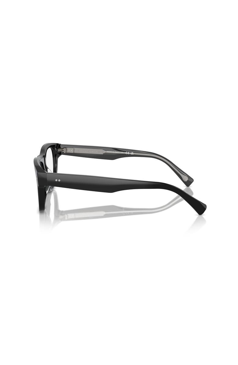 Brunello Cucinelli 54mm Rectangle optical glasses, Alternate, color, Black